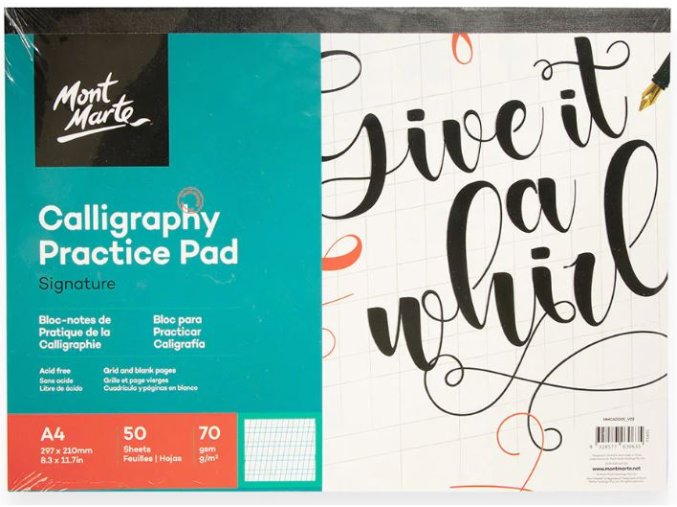 Mont Marte cvičebnice kaligrafie A4, č.0005, 50 listů