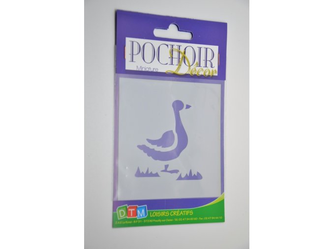 1388527 pochoir miniature oie ou canard 1