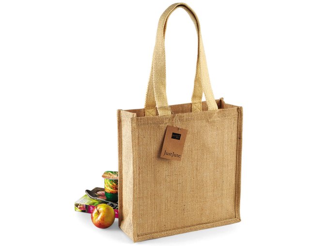 Taška z juty Compact, 30x30x12 cm, juta 100%, objem 10 l, Natur