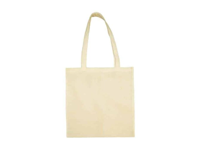 Taška bavlněná, 140g/m2, 38 x 42cm, přírodní (Natural), recyklovaná