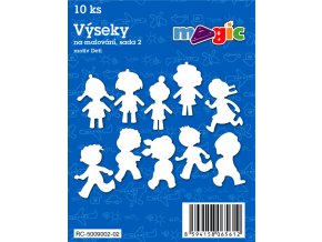 Papírové výseky MAGIC, 4 - 7cm, 10ks, sada 2 - Děti