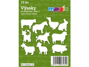 Papírové výseky MAGIC, 4 - 7cm, 10ks, sada 3 - Domácí zvířata