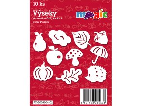 Papírové výseky MAGIC, 4 - 7cm, 10ks, sada 4 - Podzim