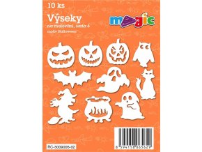 Papírové výseky MAGIC, 4 - 7cm, 10ks, sada 6 - Halloween