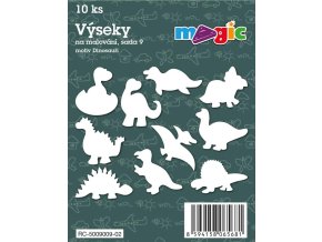 Papírové výseky MAGIC, 4 - 7cm, 10ks, sada 9 - Dinosauři