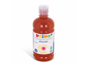 Prstová barva PRIMO, 500ml, hnědá