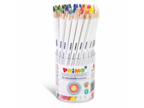 Pastelky šestihranné PRIMO MINABELLA, tuha Ø 3,8mm, 60ks (5 x 12 barev), PP etue