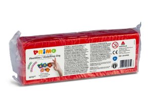 Plastelína PRIMO, 550g, červená