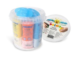 Sada mod. hmot PRIMO NATUR, 7 x 100g, formy, mix barev, PP kyblík