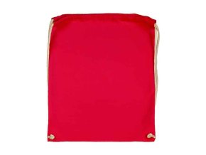 Batoh bavlněný, 140 g/m², 37 x 48cm, červený (Red)