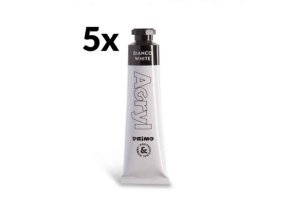 akrylova barva primo tuba 18 ml bila 100