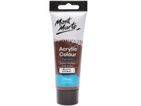Mont Marte  akrylová barva,75ml, hnědá Umbra pálená (Burnt Umber), tuba