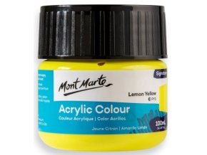 Mont Marte akrylová barva,100ml, citronově žlutá (Lemon Yellow)