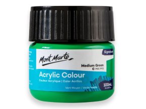 Mont Marte akrylová barva,100ml,  zelená (Medium Green)