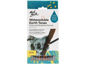 Mont Marte sada akvarelových barevných grafitových tužek,12ks,papír. obal