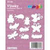 Papírové výseky MAGIC, 4 - 7cm, 10ks, sada 10 - Hmyz
