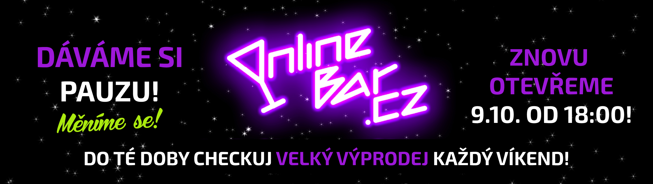 Onlinebar hlavní banner