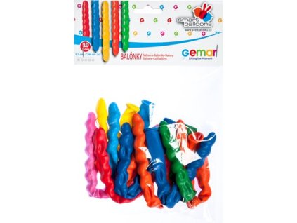 Balónky nafukovací 80 cm podlouhlé barevné, 10 ks