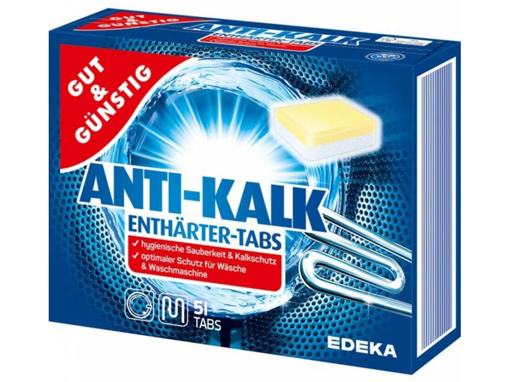 G&G Anti Kalk Tabs 51ks 765g tablety na odvápnění pračky 4311501654521