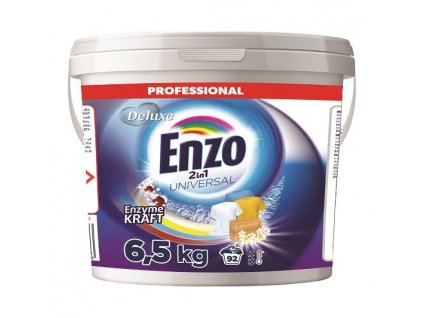 Deluxe Enzo prací prášek Professional 6,5kg 2in1 Universal 92WL kyblík 4260504880546