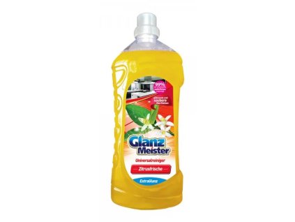 GlanzMeister na mytí podlah 1,5L Zitrusfrische žlutý 4260418934144