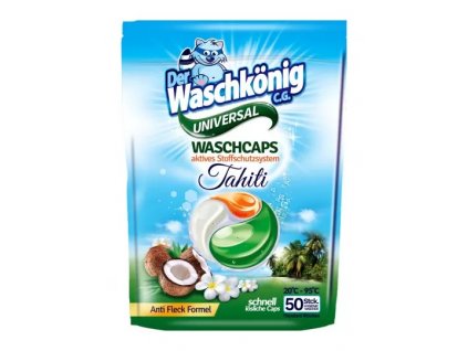 WaschKönig kapsle na praní TRIOCAPS Tahiti Universal 50ks 4260418933673