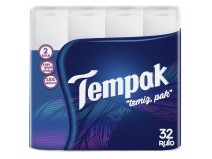 Tempak Pure Clean Toaletní papír 2 vrstvý 32rolí 8697459729426