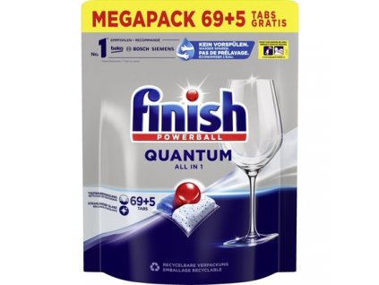 Finish Powerball Qantum tablety do myčky All in1 74ks 4251758413987