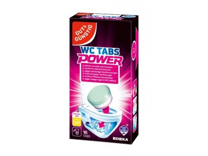 G&G WC Tabs Power Lemon 16ks 400g čisitící tablety do wc 4311501003503