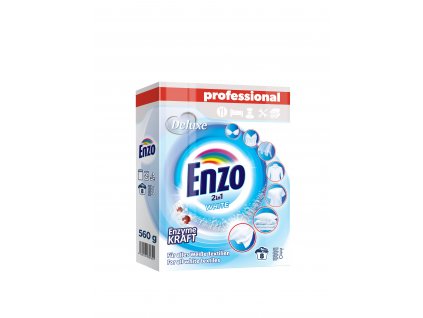 Deluxe Enzo prací prášek Professional 560g 2in1 White 8WL 4260504880621