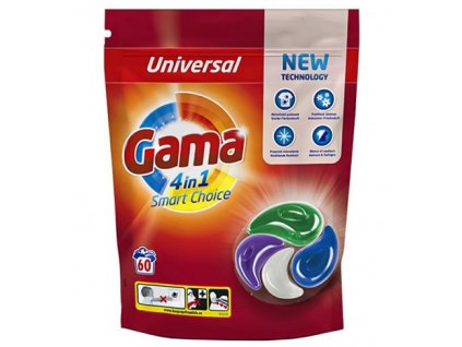 Gama (Vizir) 4in1 kapsle na praní 60ks Universal 8435495831259