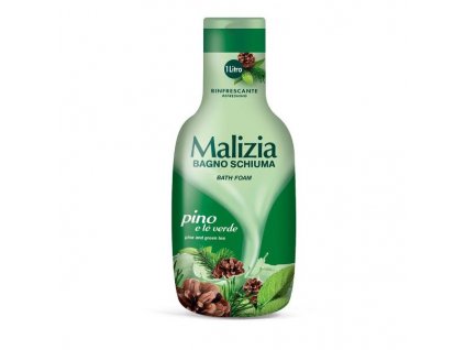 Malizia pěna do koupele Pine and Green Tea With Antibacterial 1000 ml 8003510004218