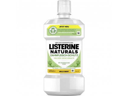 Listerine 600ml Naturals Mild Mint 3574661657486