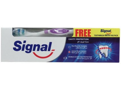 Signal zubní pasta Cavity Protection 100ml + zubní kartáček 8901030762697