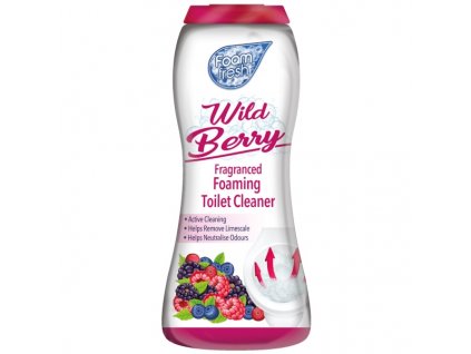 Foam Fresh Pěnivý čistící prášek do toalety 370g Wild Berry 5053249245591