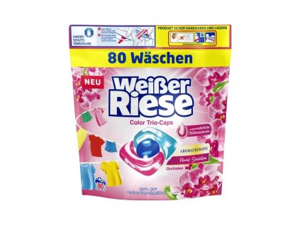 Weisser Riese TRIO Caps 80ks Color Orchidee prací kapsle 4015200032429