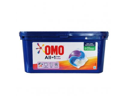 OMO kapsle na praní All In1 Caps Color 24ks 8710447476482
