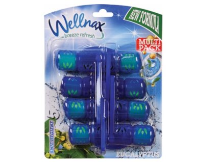 Wellnax WC závěska 4x50g barvící Eucaliptus 8694732004065