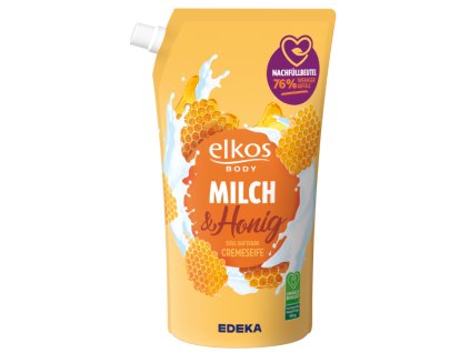 ELKOS Flüssigseife 1000ml Milch & Honig mýdlo tek.náhr.náplň 4311501066379