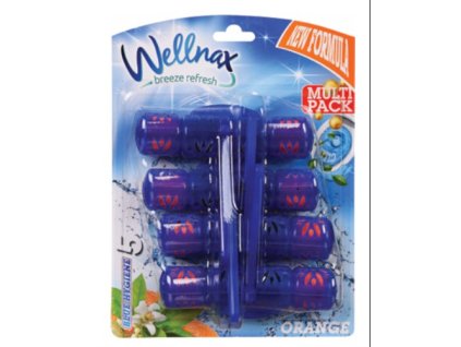 Wellnax WC závěska 4x50g barvící Orange 8694732004058