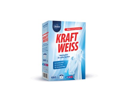 Deluxe Kraft Weiss 660g 11W prací prášek na bílé prádlo 4260504881017