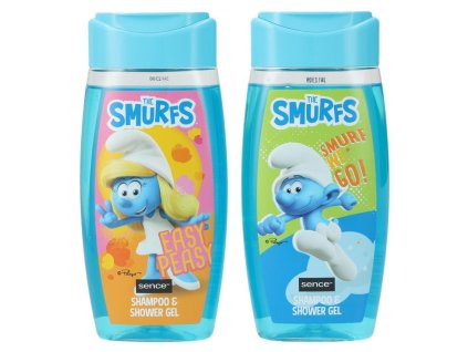 Šmoulové 210ml 2v1 šampon+sprchový gel MIX 12ks 8721073623386