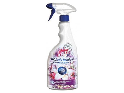 Ambi Pur 750ml WC čistič s rozprašovačem White Flowers fialový 8435495837350