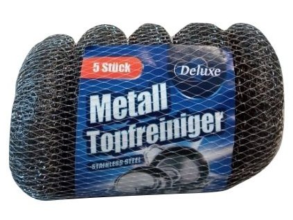 Deluxe Topfreiniger Metall 5ks drátěné houbičky 4260504880669