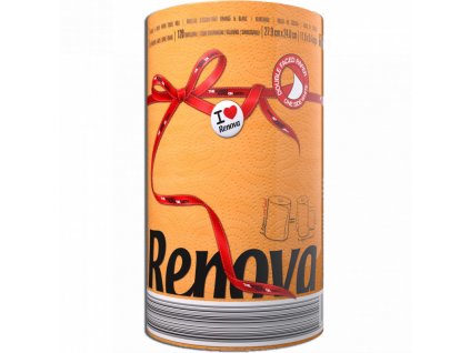 7144 renova kuchynske uterky 120 utrzku oranzova
