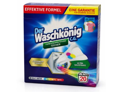 Waschkönig ubrousky proti zabarvení prádla 20ks 4260418932171