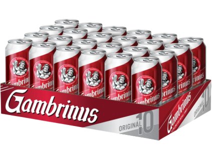 Gambrinus original 4,3% 0,5L plech  (KT=24ks)
