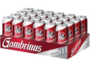 Gambrinus original 4,3% 0,5L plech  (KT=24ks)