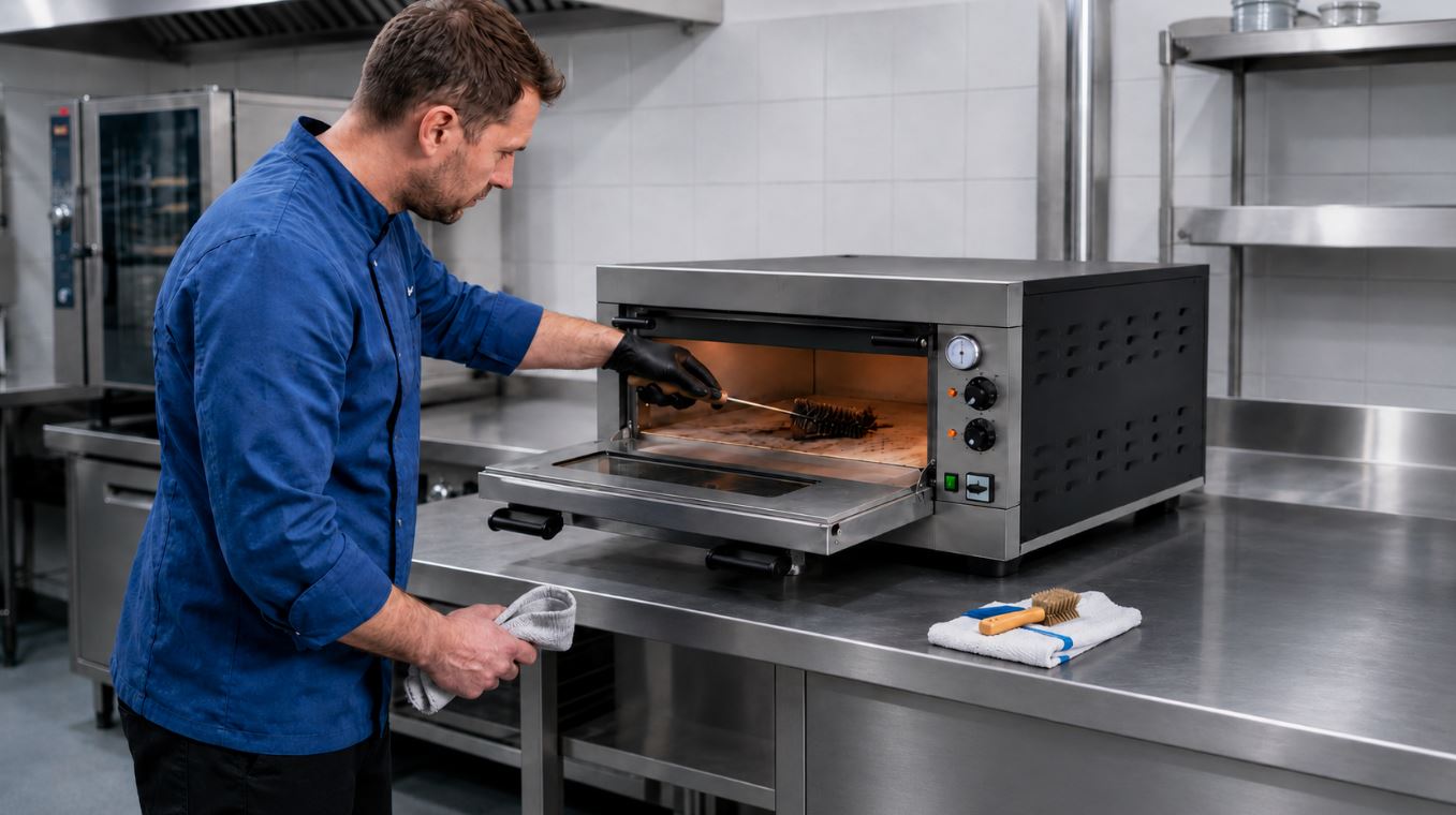 Údržba a čištění pece na pizzu krok za krokem