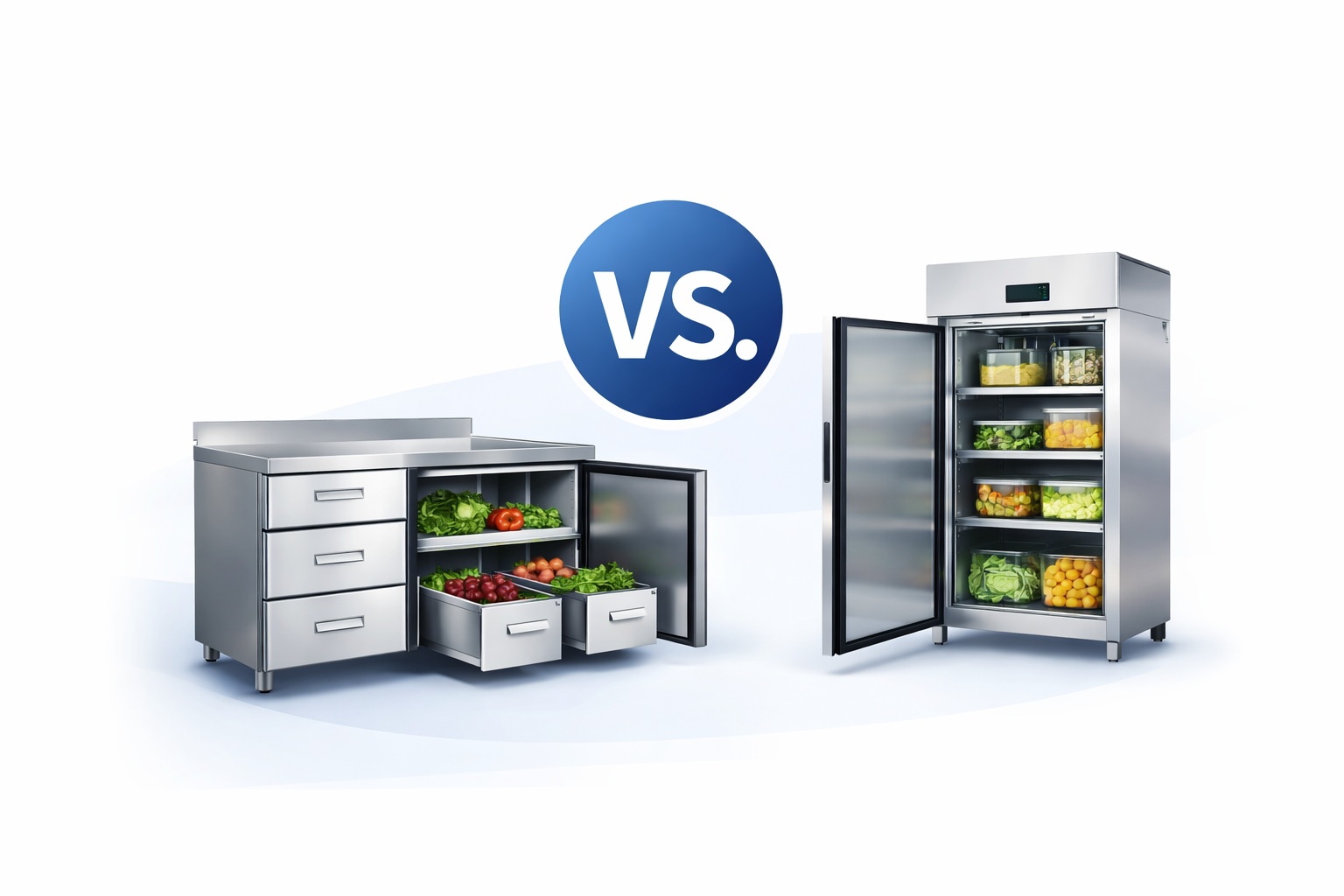 Chladicí stůl versus chladicí skříň – co je lepší pro vaši kuchyni?